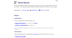 Desktop Screenshot of michalspacek.cz