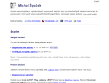 Tablet Screenshot of michalspacek.cz